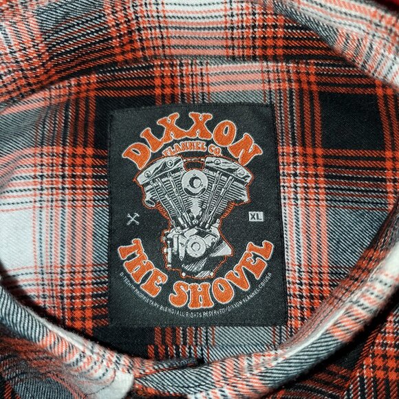 Dixxon Flannel " The Shovel" Harley Davidson inspired flannel - Picture 3 of 3
